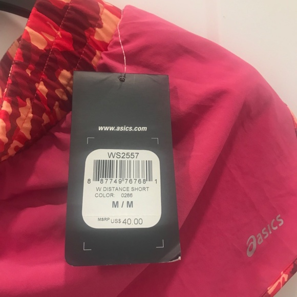 ASICS Women’s Shorts Size M Pink/ Multicolor - Picture 9 of 16